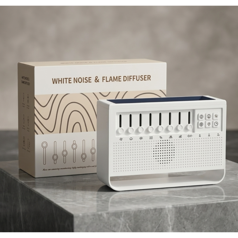 Aroma Diffuser & Sleep Sound Speaker with LED Night Light & 8 Nature Sounds