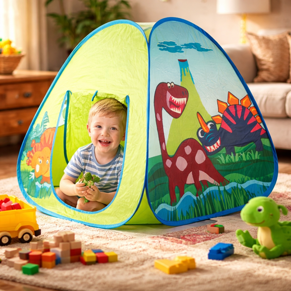 Kids Dinosaur Play Tent 80Cm X 70Cm – Portable Indoor Outdoor Children’S Playhouse Tent