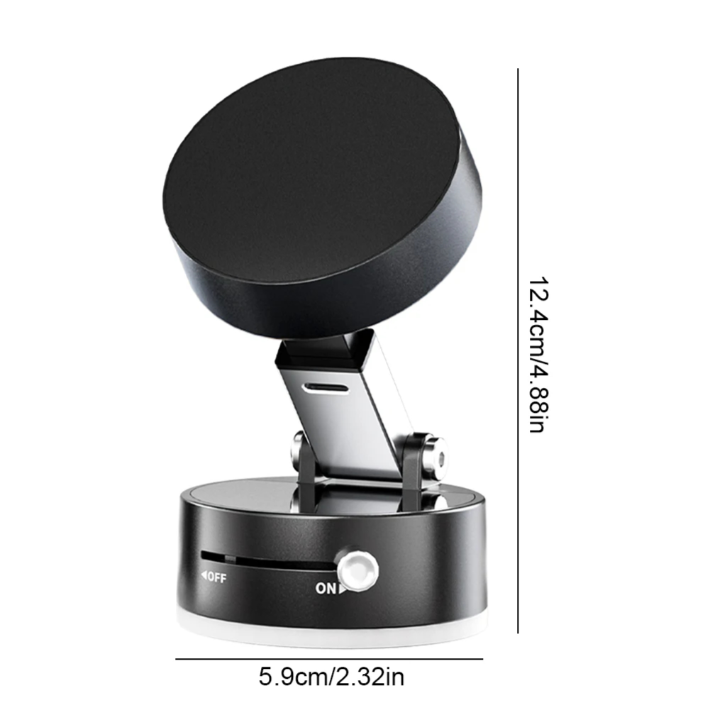 Magnetic Vacuum Suction Phone Holder| Universal Stable MOBILE Holder for Car & Desk -A2