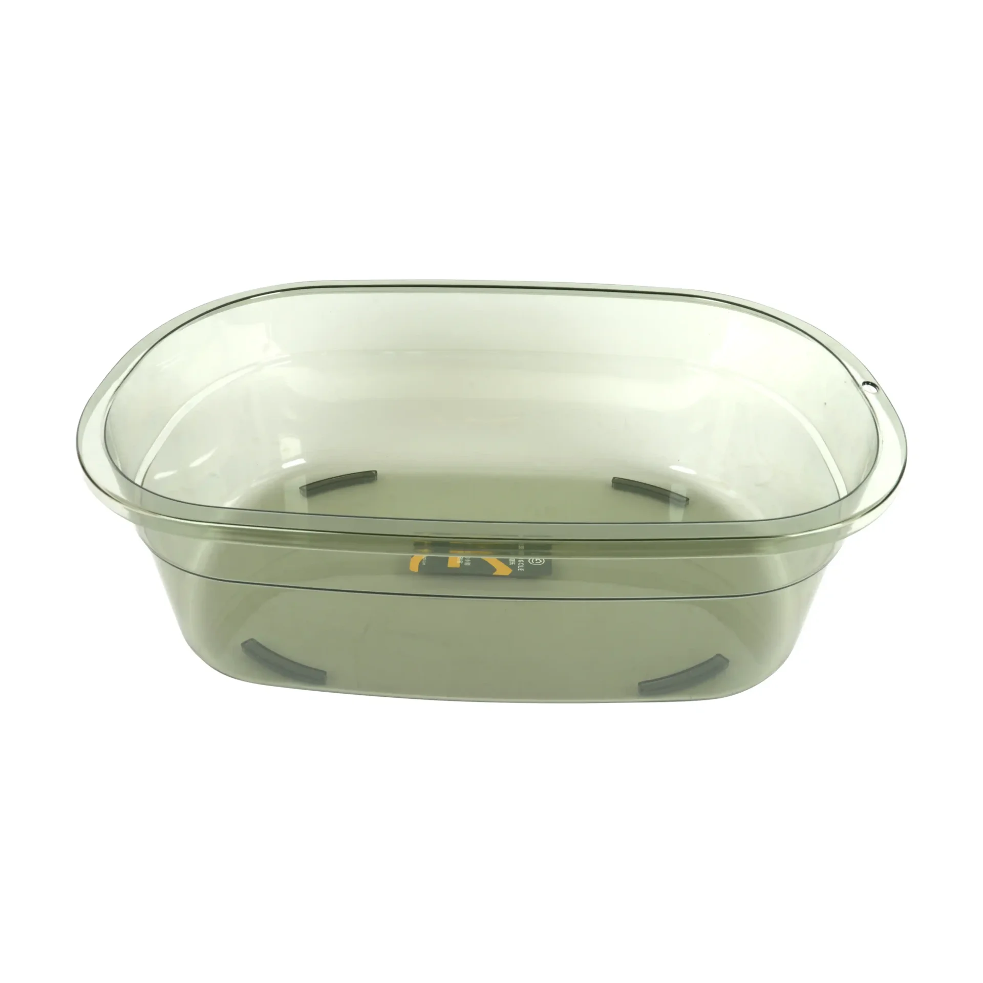 Heavy-Duty Large Plastic Utility Basin | Multi-Purpose Home Tub | Smoke Gray