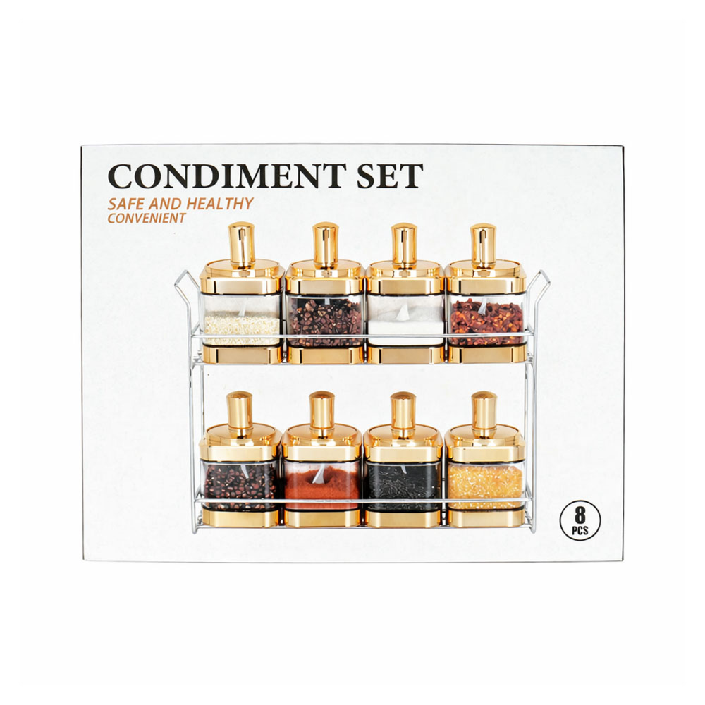 Spice Jar Set With Rack