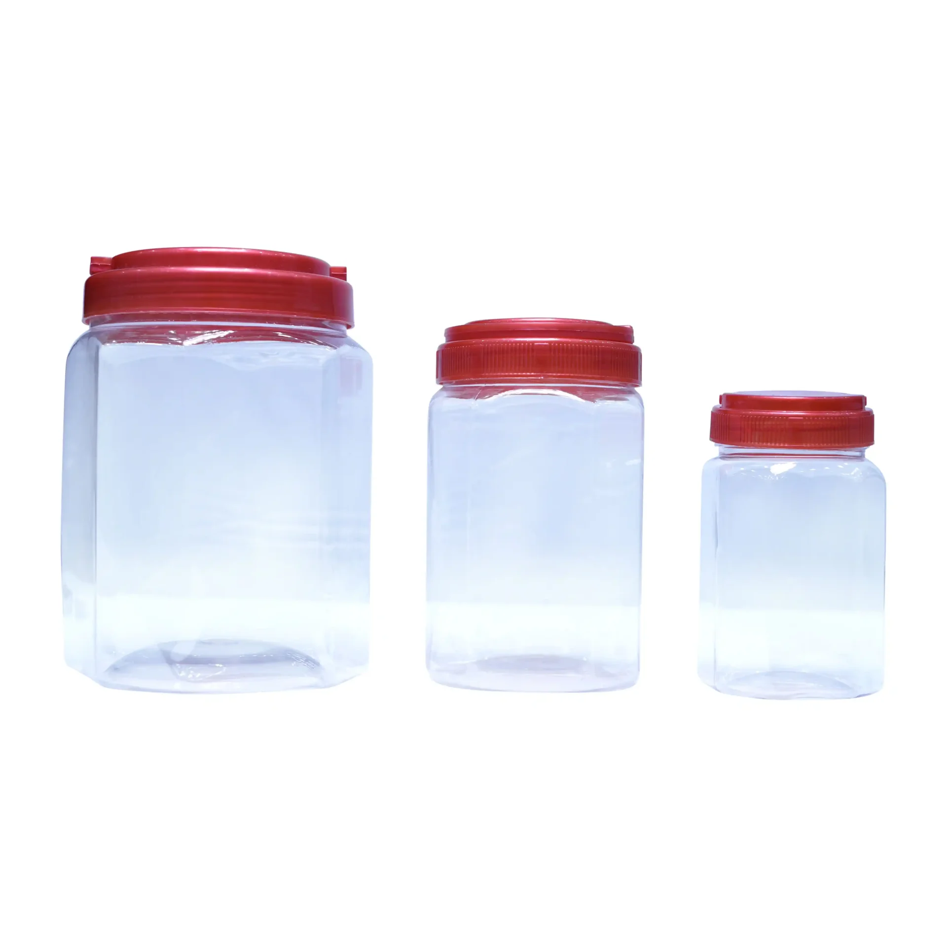 Multi-Size Airtight Plastic Storage Jar Set