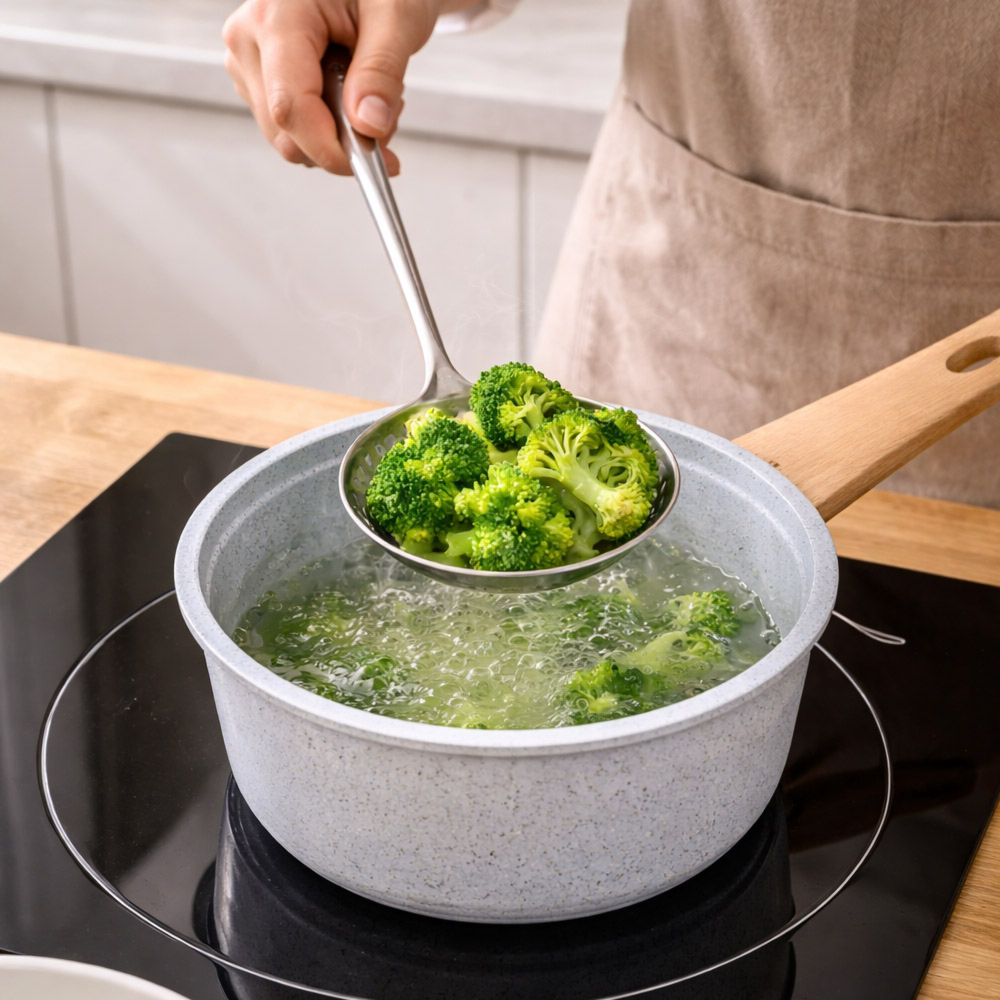 Slotted Spoon Stainless Steel For Cooking Deep Frying Metal Skimmer