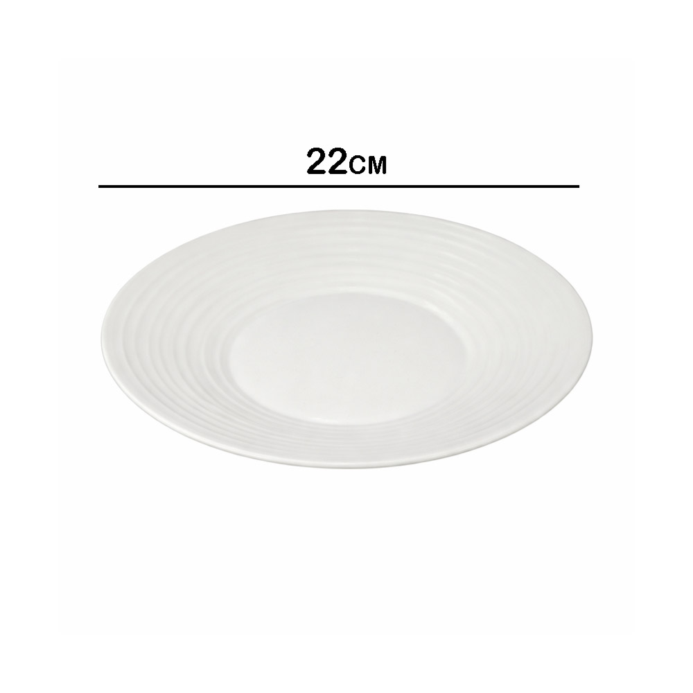 White Ceramic dining plate (22cm)