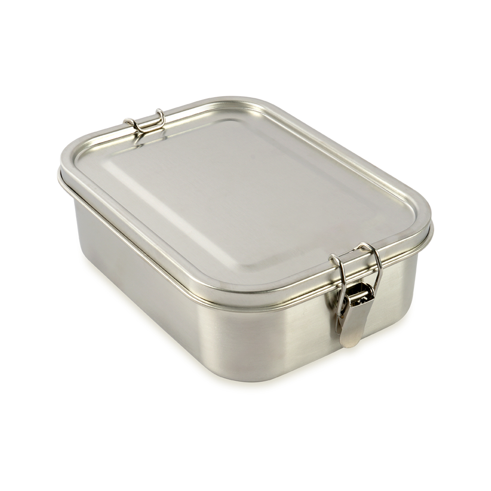 Stainless Steel Lunch Box 1200ML 20CM x 15CM – Large Leakproof Meal Container