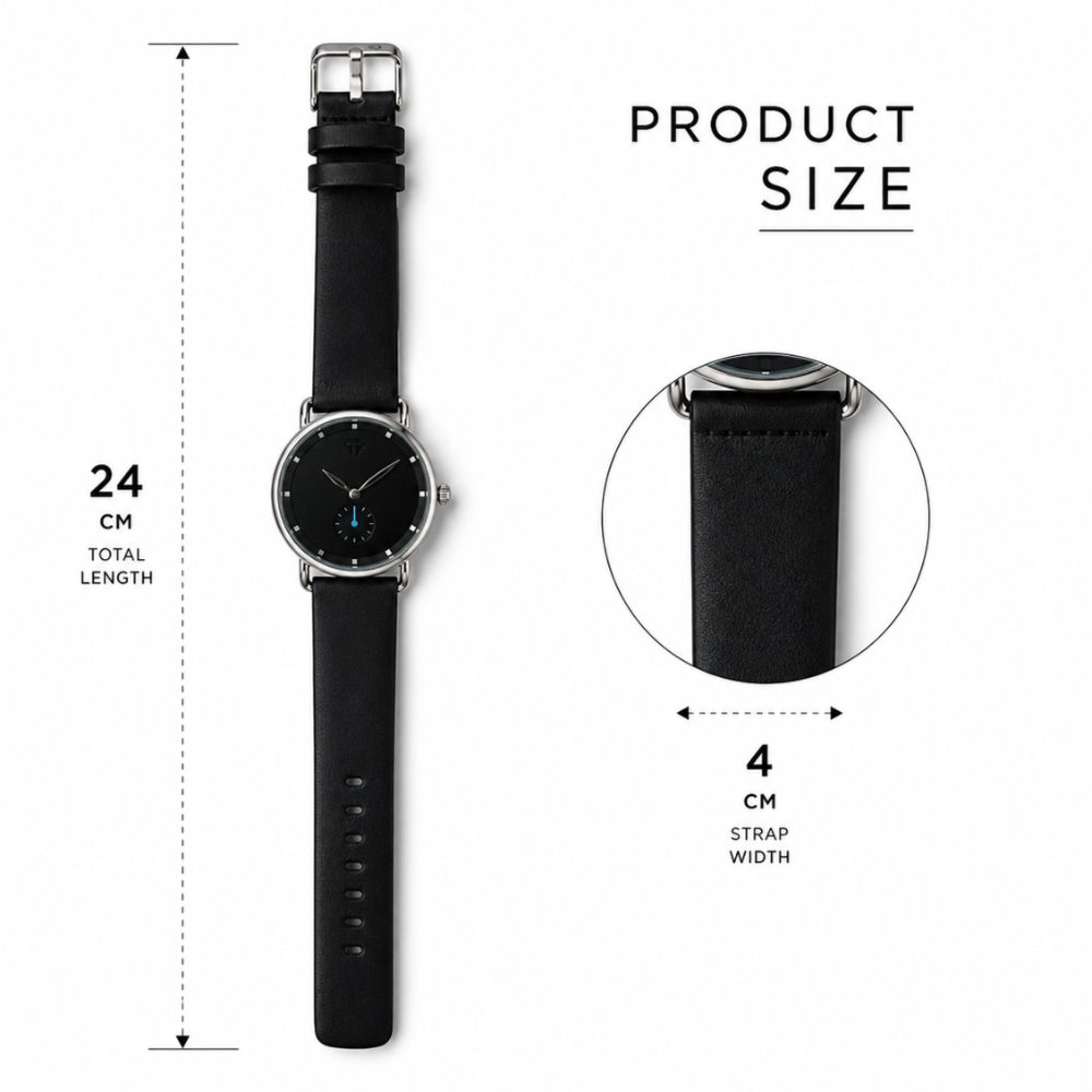 Luxury Minimalist Stainless Steel Quartz Analog Men Business Watch
