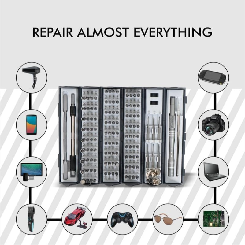 128 in 1 Precision Screwdriver Set & Electronics Repair Tool Kit best for Electronics & Mobiles