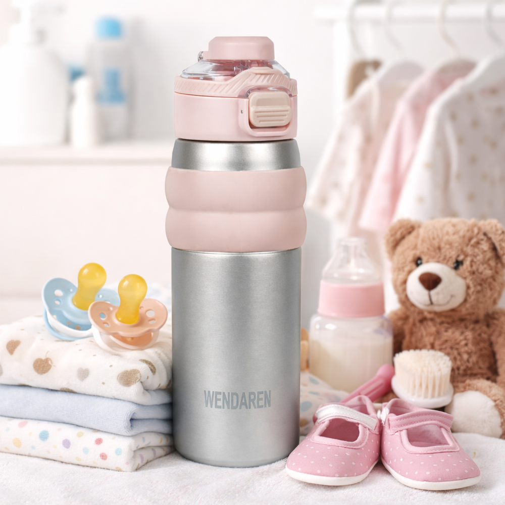 Stainless Steel Vacuum Flask – Hot & Cold Insulated Water Bottle
