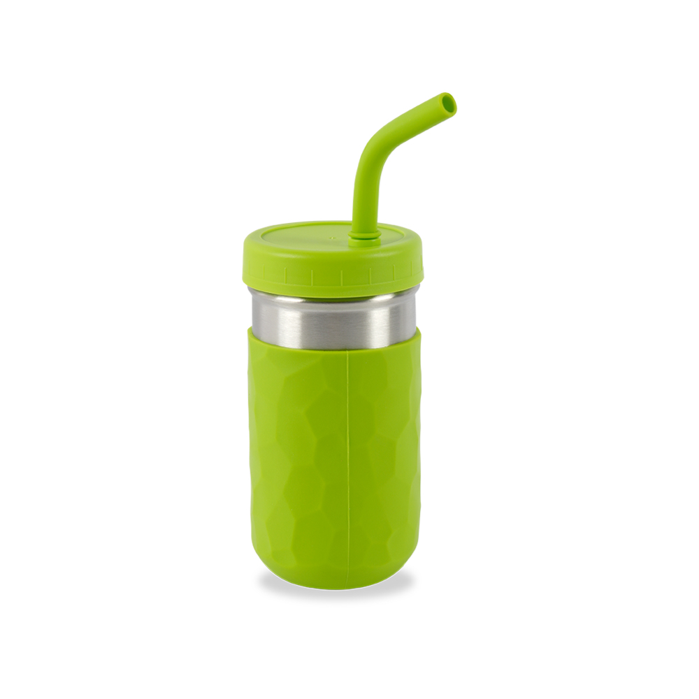 Stainless Steel Drinking Cup – Healthy Straw Design (14CM x 7CM)