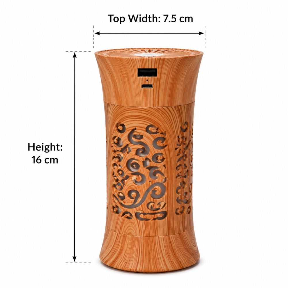 Wooden Grain Ultrasonic Aroma Humidifier Diffuser