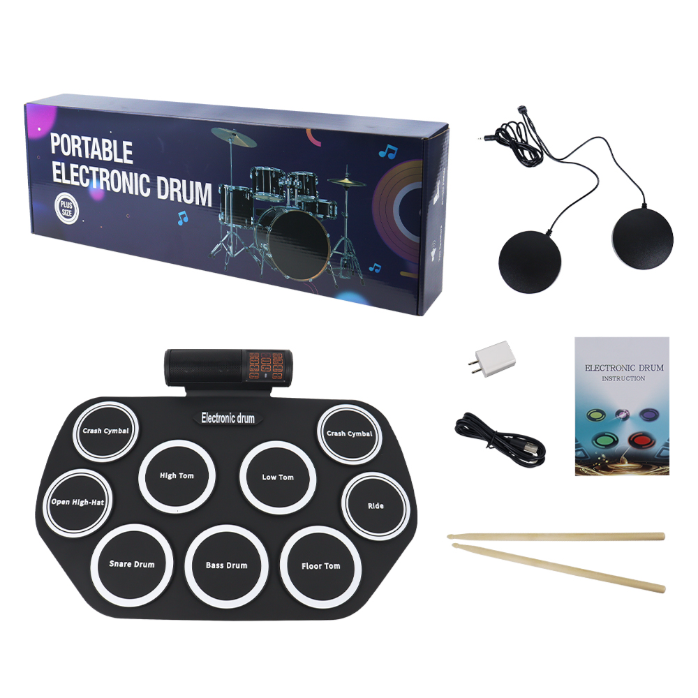 Roll Up Portable Foldable Drum Kit | Beginner Electronic Percussion Pad
