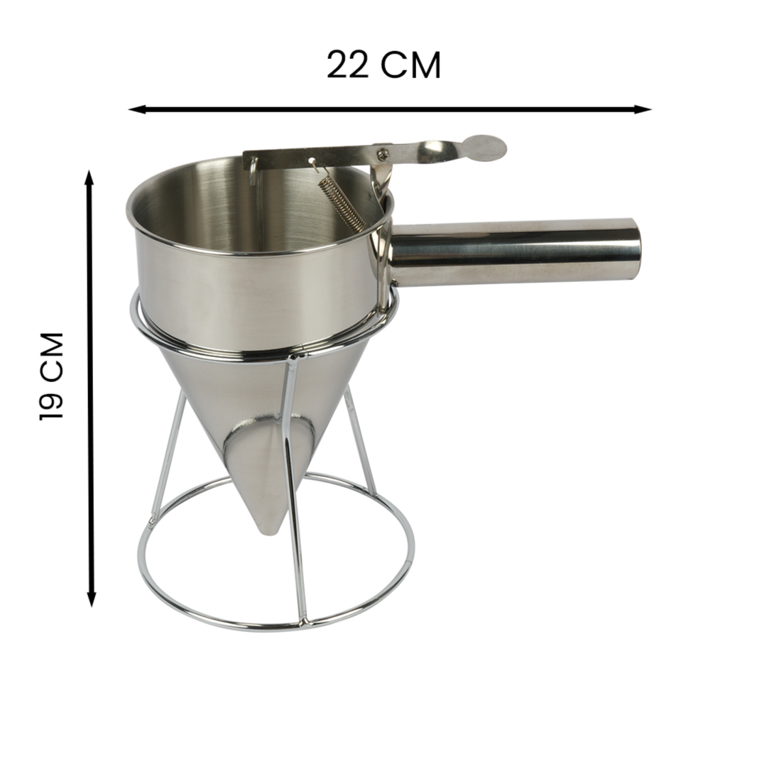 Premium Stainless Steel Batter Dispenser - Pancake & Cupcake Pourer