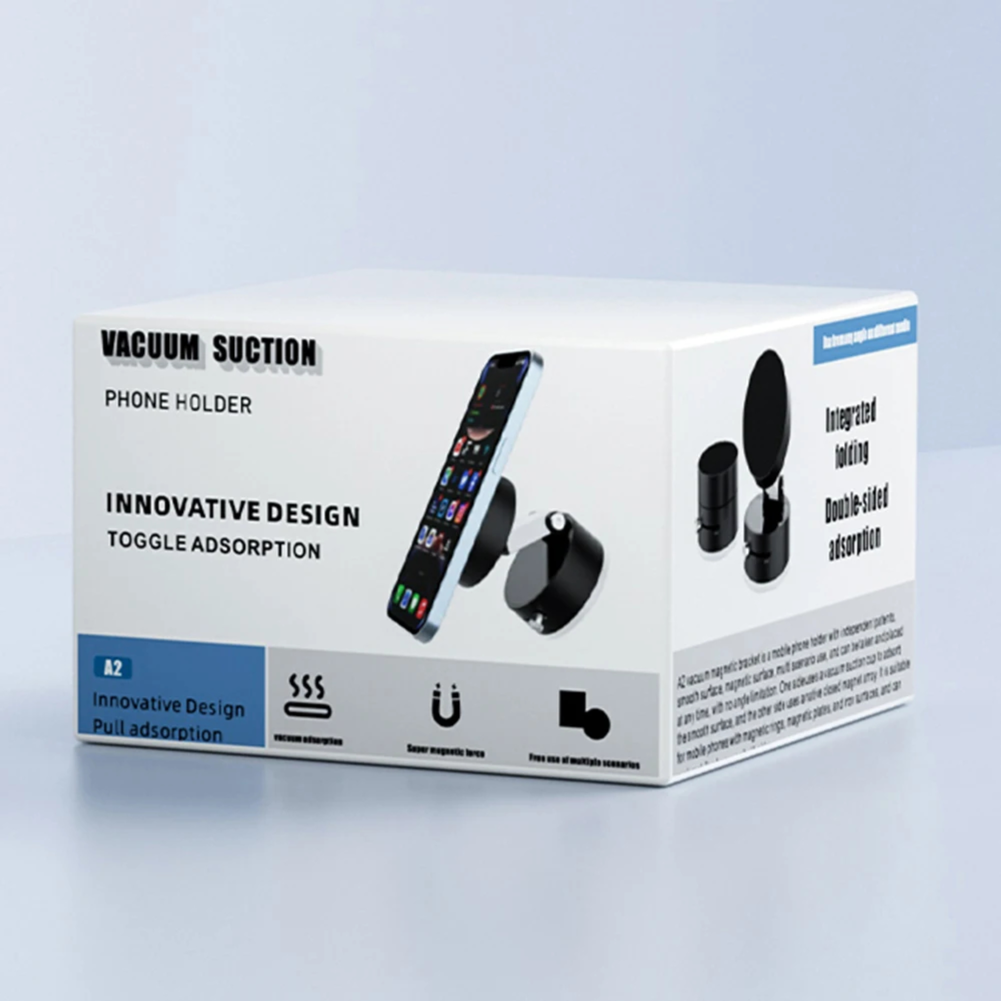 Magnetic Vacuum Suction Phone Holder| Universal Stable MOBILE Holder for Car & Desk -A2