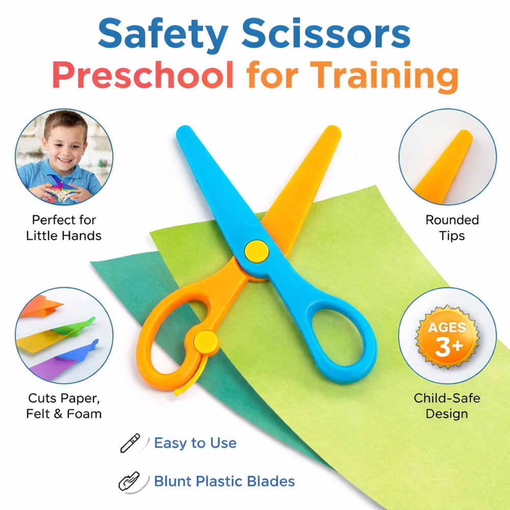 Paper cutting Scissor For Preschool kids - Safety Training Scissors