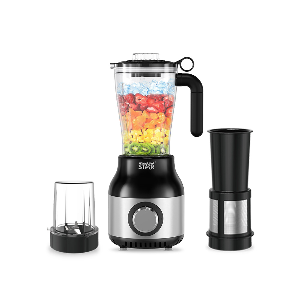 Winning Star ST-5994 3 in 1 Blender Juicer Stainless Steel Jar Food Mixer. VOLTAGE AC 220V-240V ,POWR 500W ,CAPACITY 2L