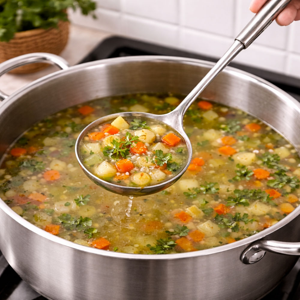 Long Soup Spoon Ladle (Serving Ladle Chef Spoon, Deep Ladle Soup , Milk Ladle , Curry Ladle)