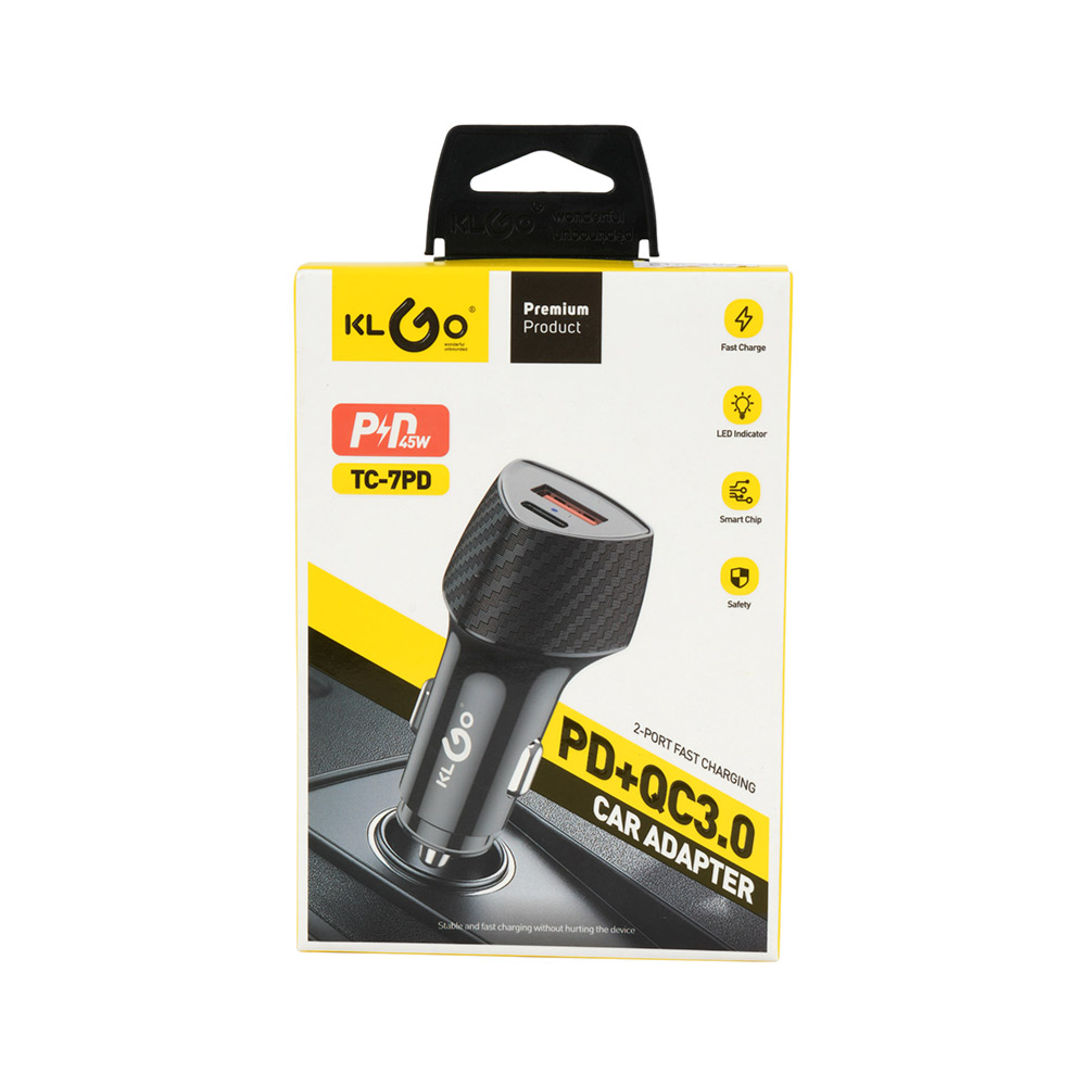 KLGO TC-7PD 45W Fast Charging Car Charger