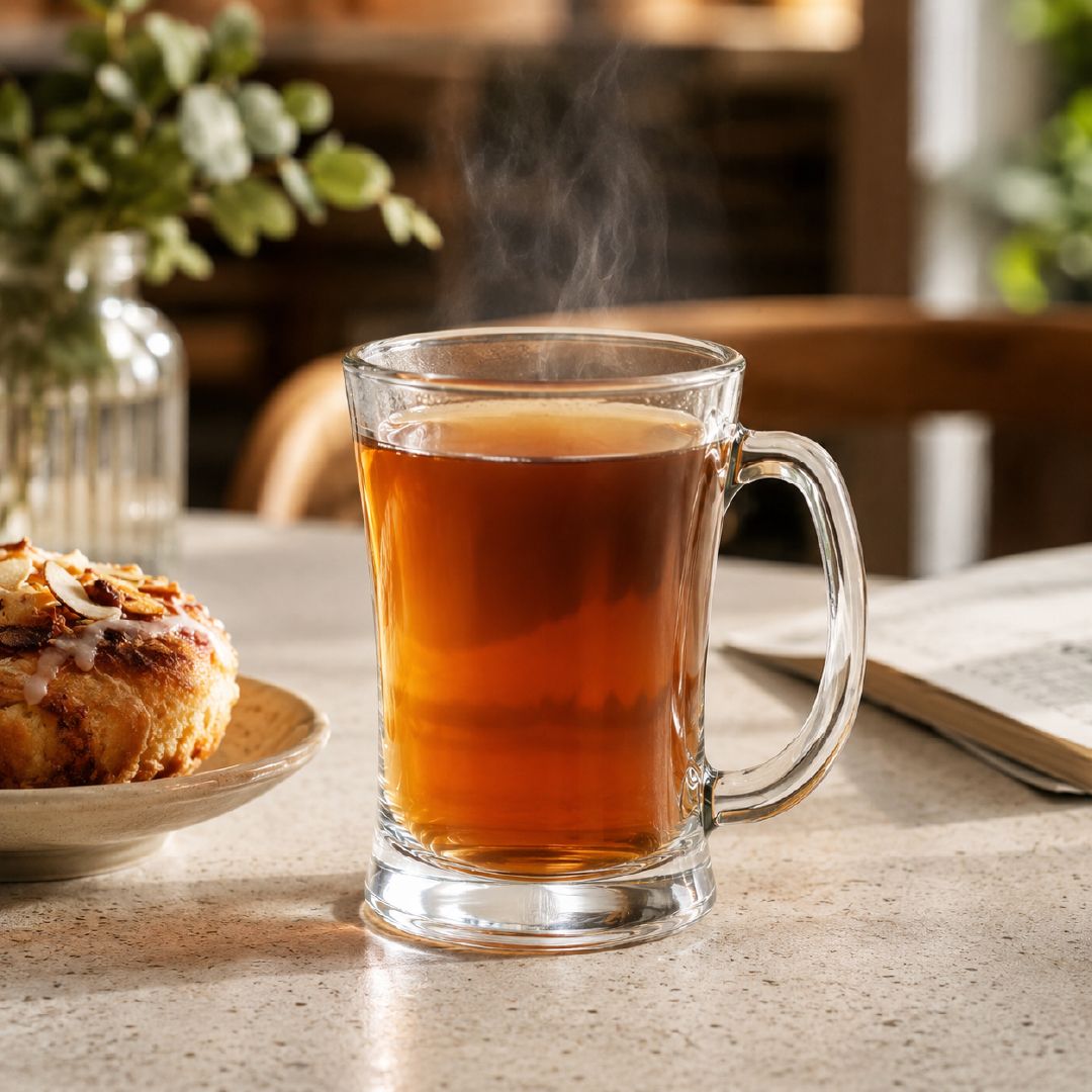 Next-Gen Clear Glass Beer Mug For Large Pours – 13 X 8Cm – Transparent