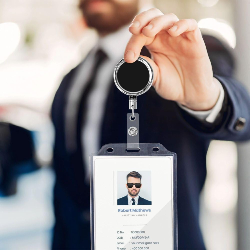 Heavy Duty Retractable Keychain & ID Badge Holder
