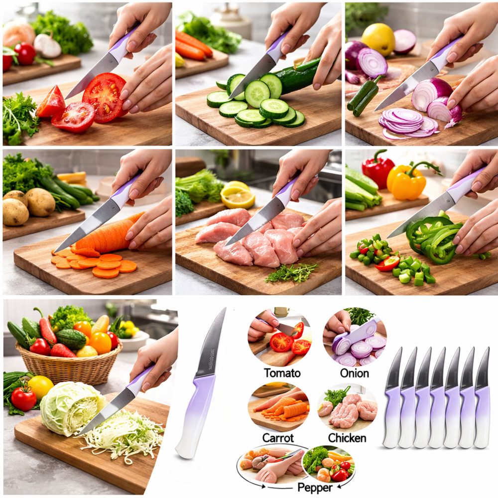 Premium 257M-614 Chef’s Knife – Lavender White Handle
