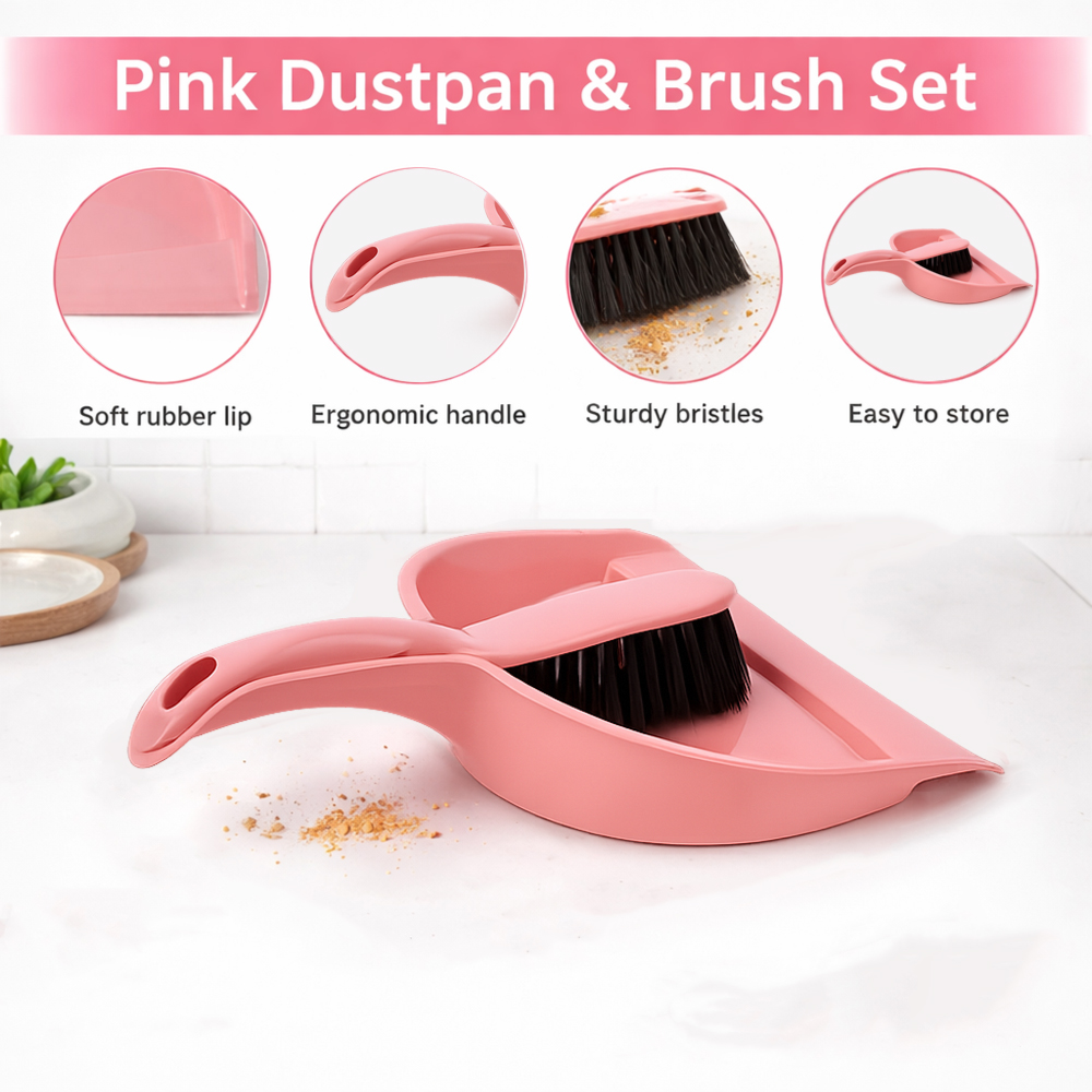 DUSTPAN WITH BRUSH SET