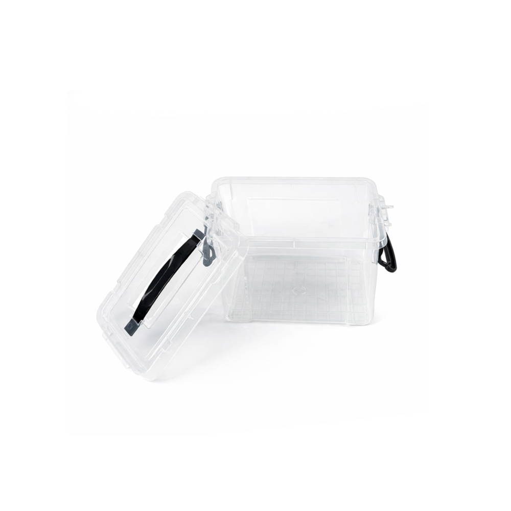 Multipurpose Plastic Storage Box with Handles – Durable Household Organizer Container (24×16×14cm)