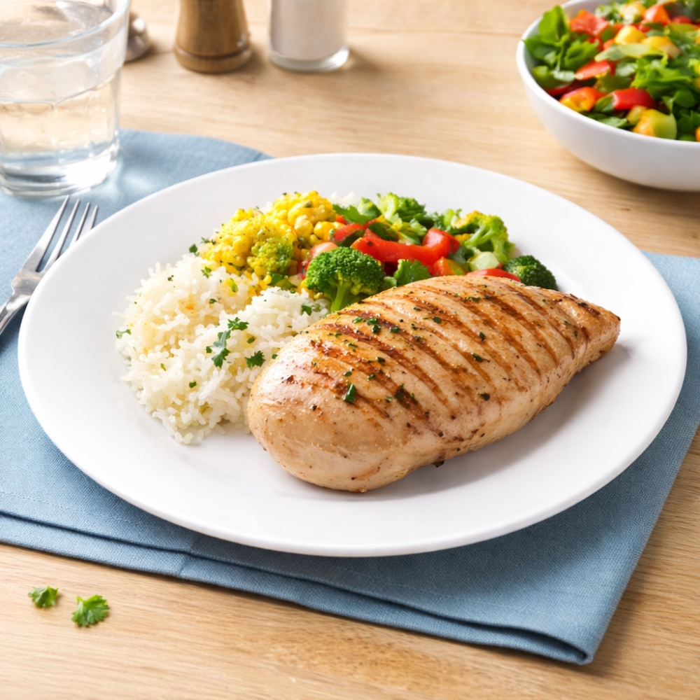 Premium 26cm White Ceramic Dinner Plate – Elegant Round Serving Plate for Home, Hotel & Restaurant Use