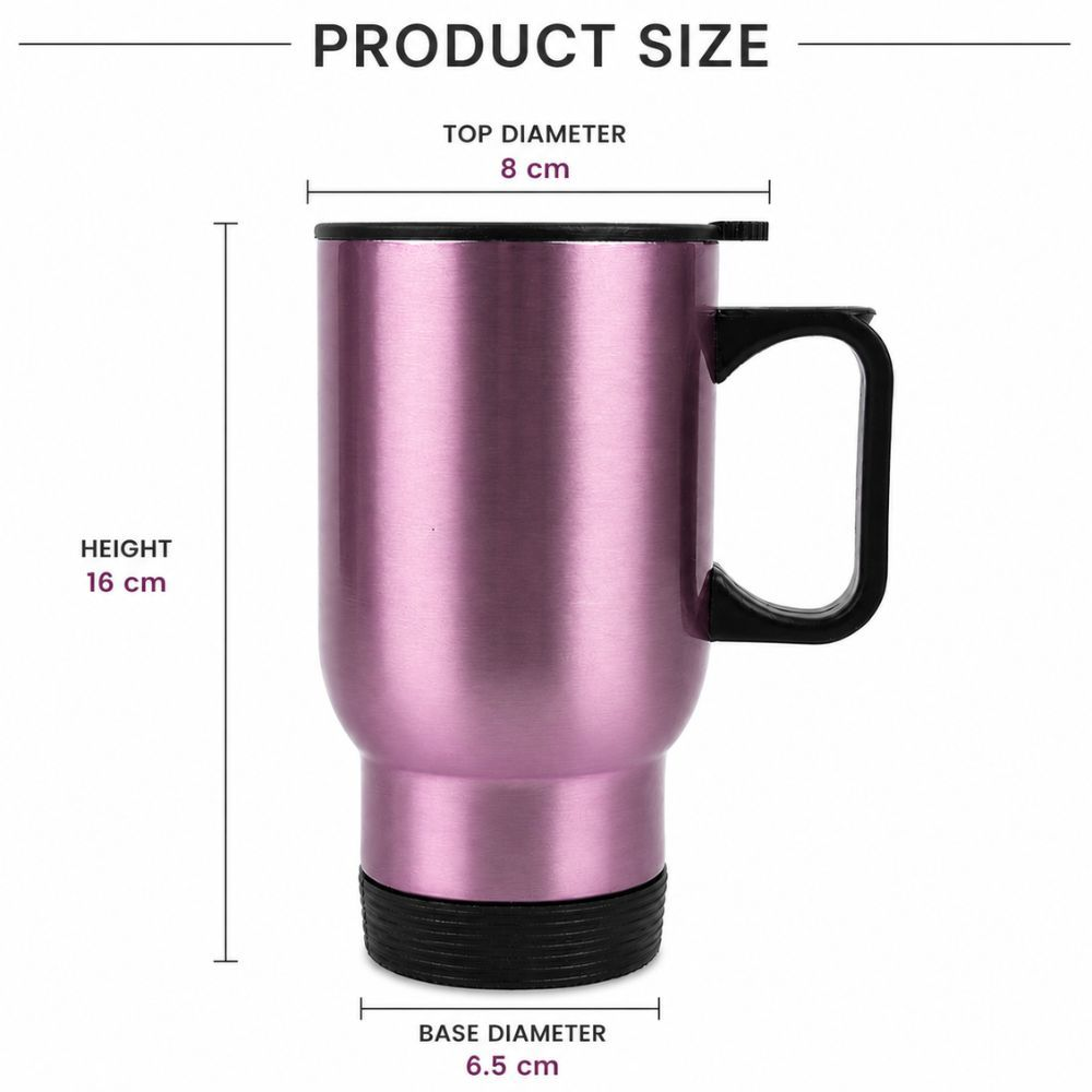 Professional Stainless Steel Travel Mug – Insulated With Handle (16Cm)