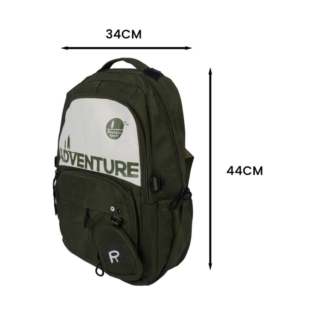 Anti- Premium Tech Adventure Backpack – 44cm Large Multi-Pocket Laptop Bag (Water-Resistant)