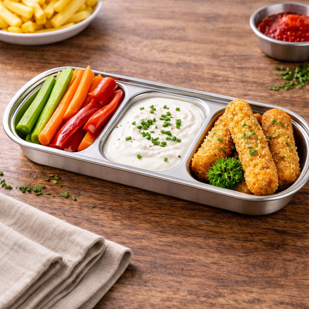 Stainless Steel Sauce & Seasoning Dish