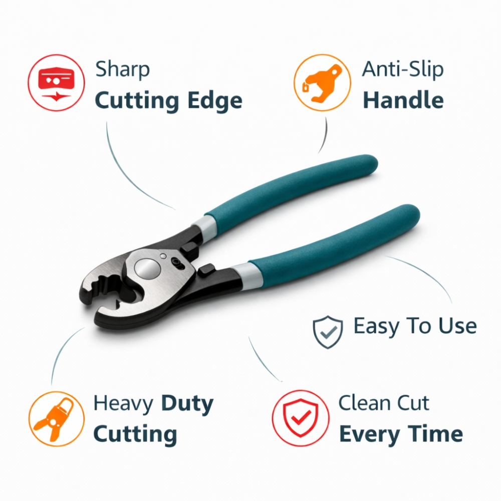 JCTop Professional 16CM Heavy Duty Cable & Wire Cutter