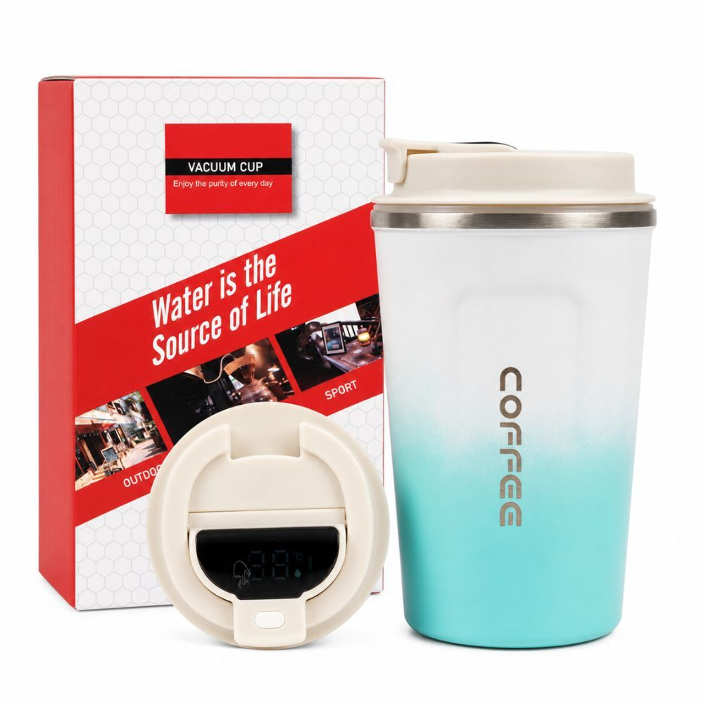 Professional Gradient Smart Thermos Coffee Mug – Led Temperature Display (350Ml)