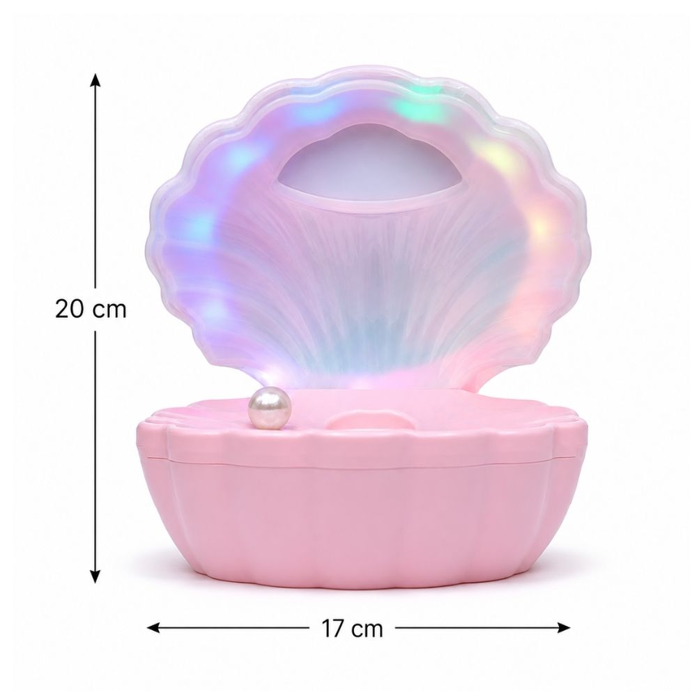 Optimistic 3 in 1  Multifunctional Pearl Shell Night With Bluetooth Speaker And Desktop Humidifier  20 X 17cm