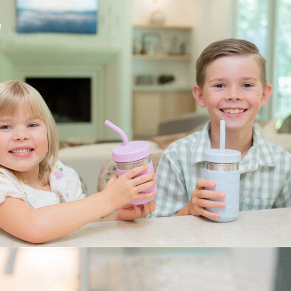 Stainless Steel Drinking Cup – Healthy Straw Design (14CM x 7CM)