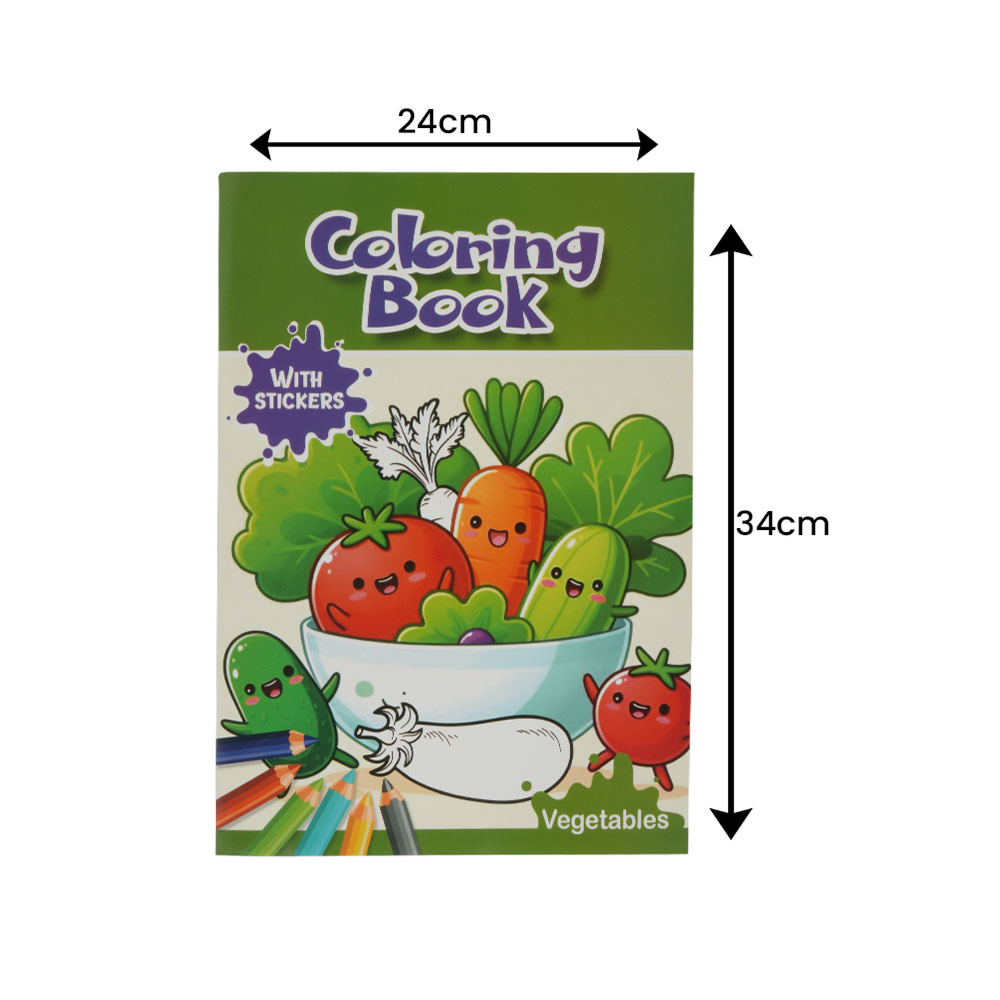 Premium Kids Colouring Book – Creative Drawing & Learning Book For Children (34cm X 24cm)