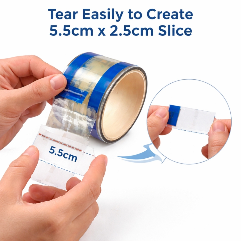 Strong Transparent Adhesive Packing Tape – 5.5cm x 2.5cm Multi-Purpose Sealing Tape for Office, Home & Packaging Use