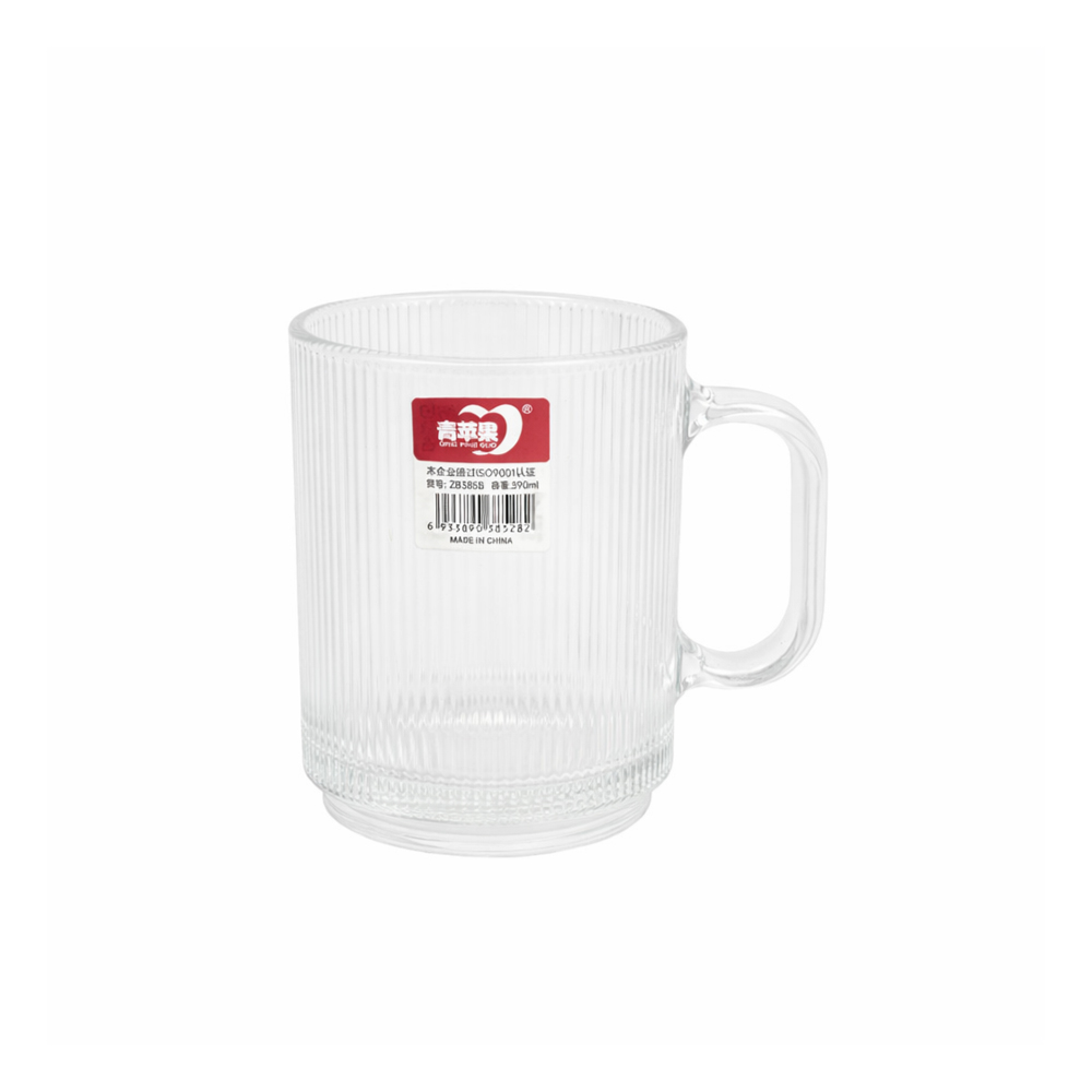 Premium Glass Mug (350ml) – Clear & Heat Resistant