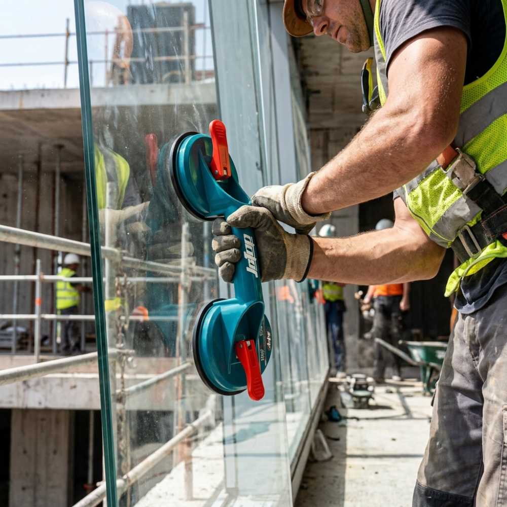 JCTOP Professional Double-Cup Suction Glass Lifter – 100kg Capacity