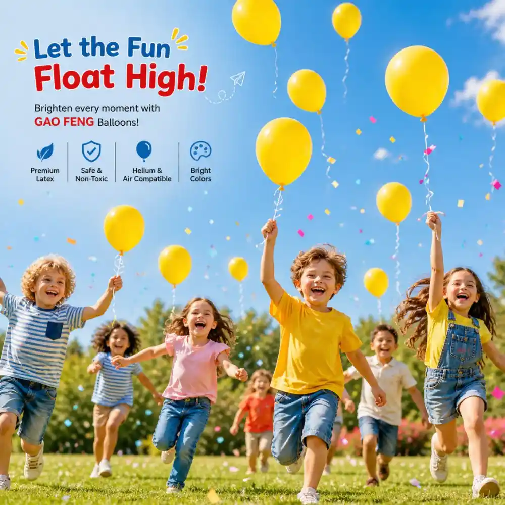 Premium Quality Gao Feng Durable Party Decoration Latex Balloons 100Pcs
