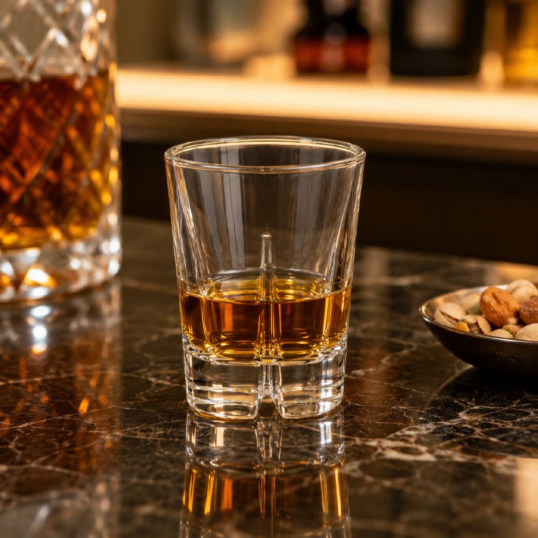 Epicurean Luxury Crystal Y Glass | Stable Segmented Base Design | 9 Cm Height