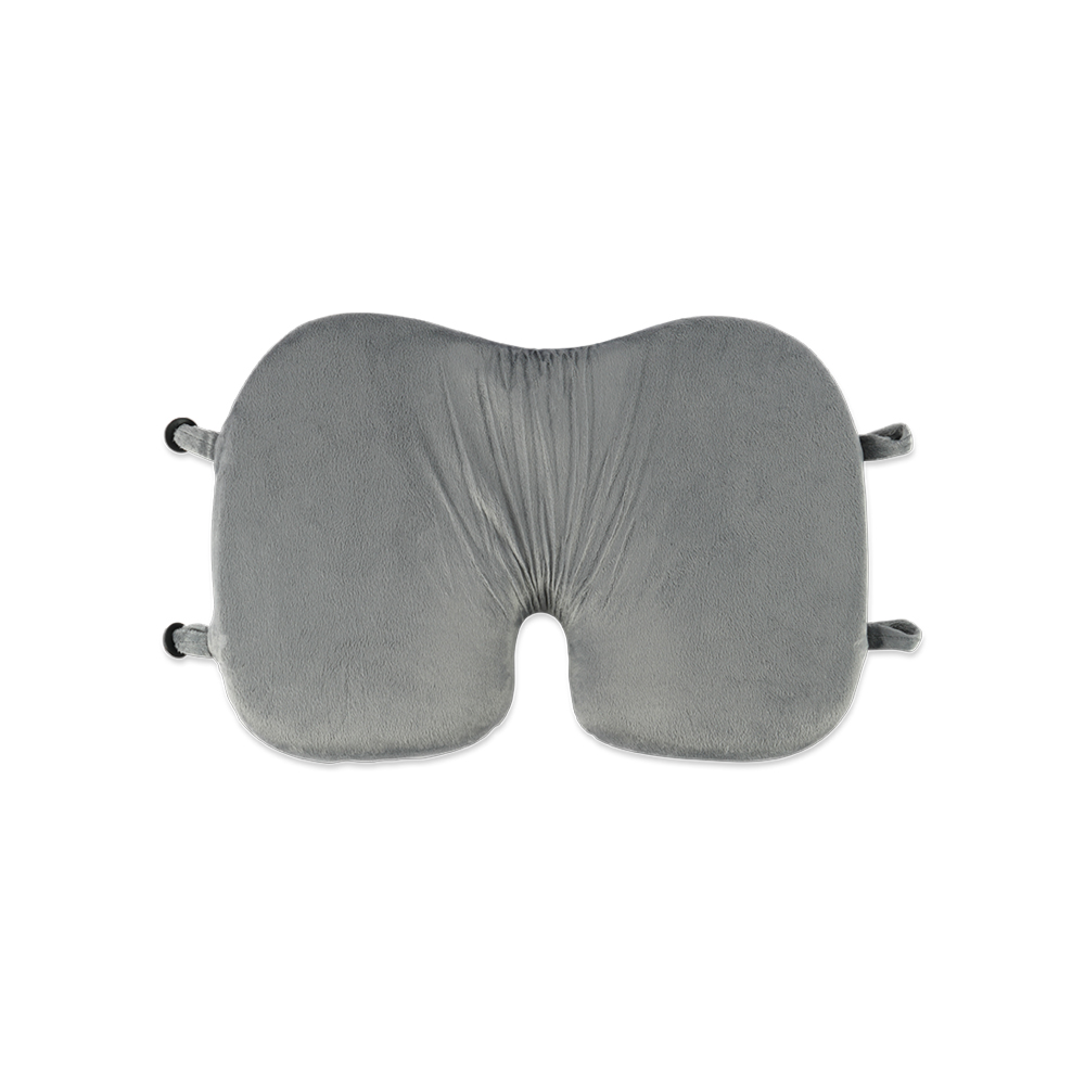 Ergonomic Back Support Cushion (Black/Grey)