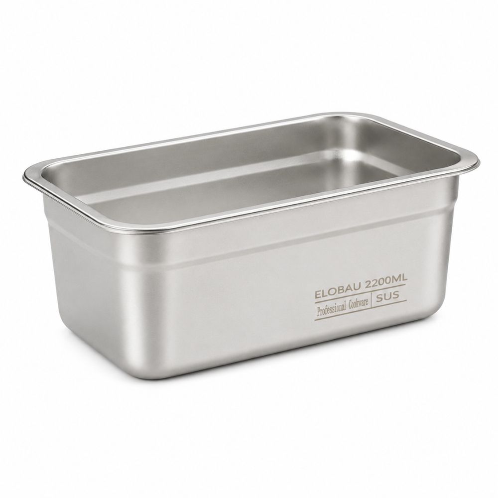 Professional 2200Ml Stainless Steel Gastronorm (Gn) Container – Compact (21.5X15X9Cm)