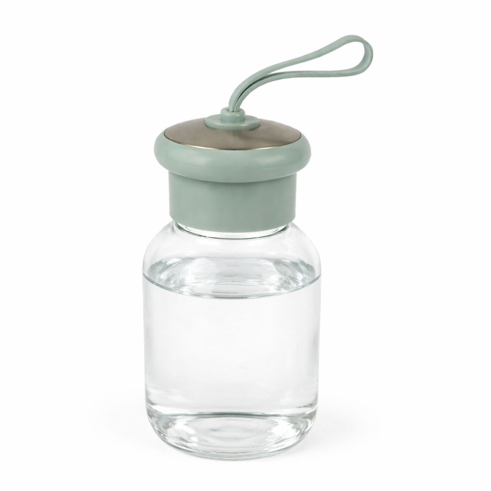 Transparent Water Bottle - Sage Green (700ml)