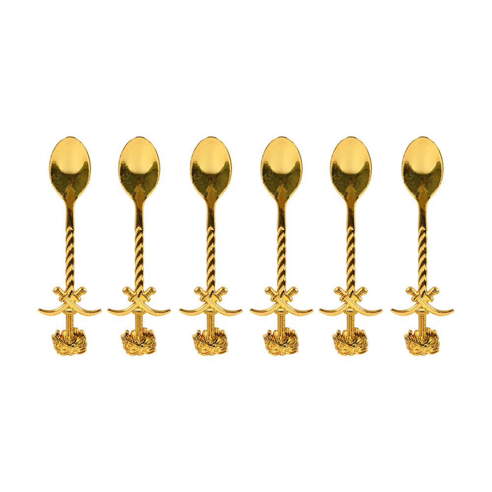 Gold Plated Palm Tree Decorative desert spoon – 11cm