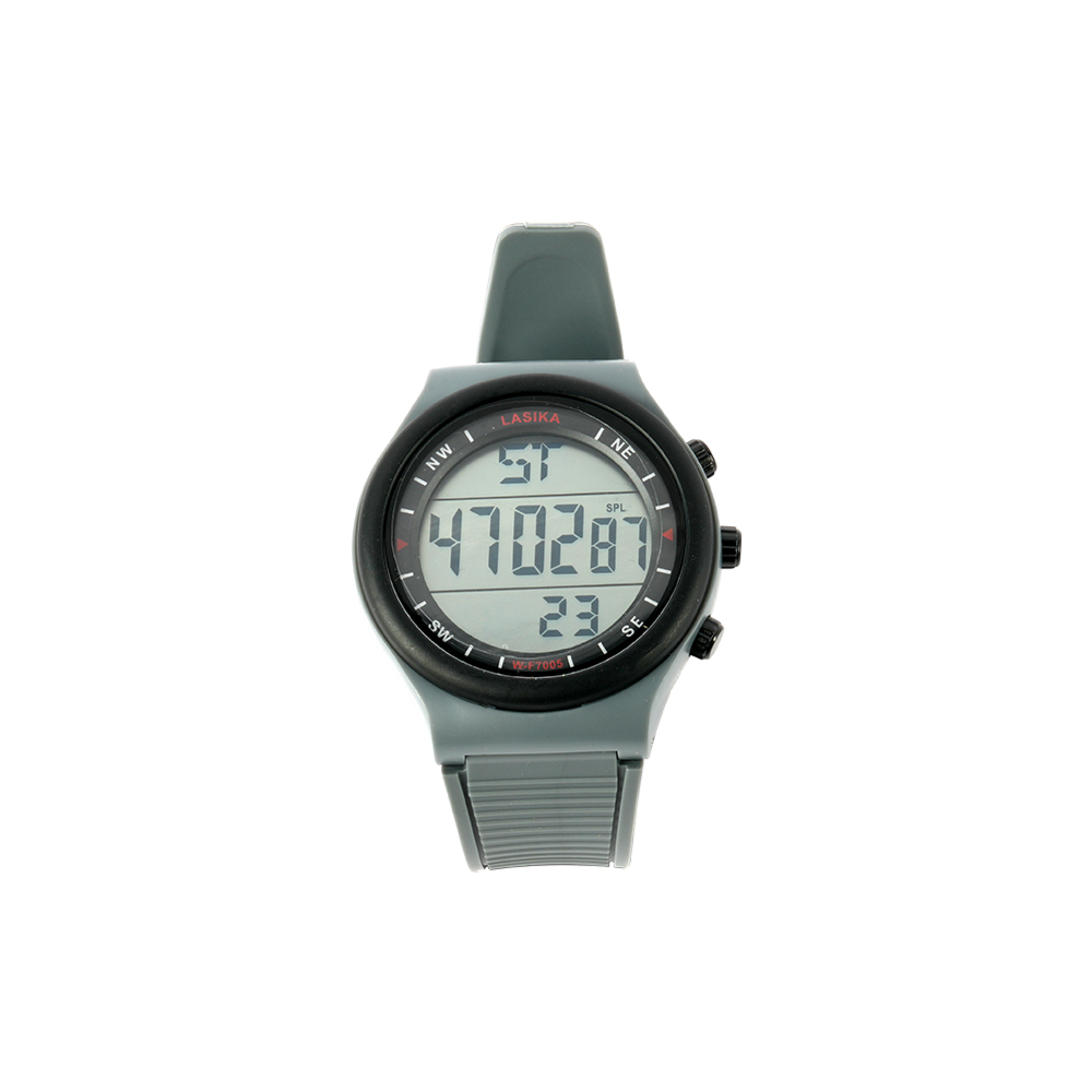 LASIKA Digital Sports Watch for Men – Water Resistant LED Display Outdoor Running & Gym Wrist Watch (Black & Silver)