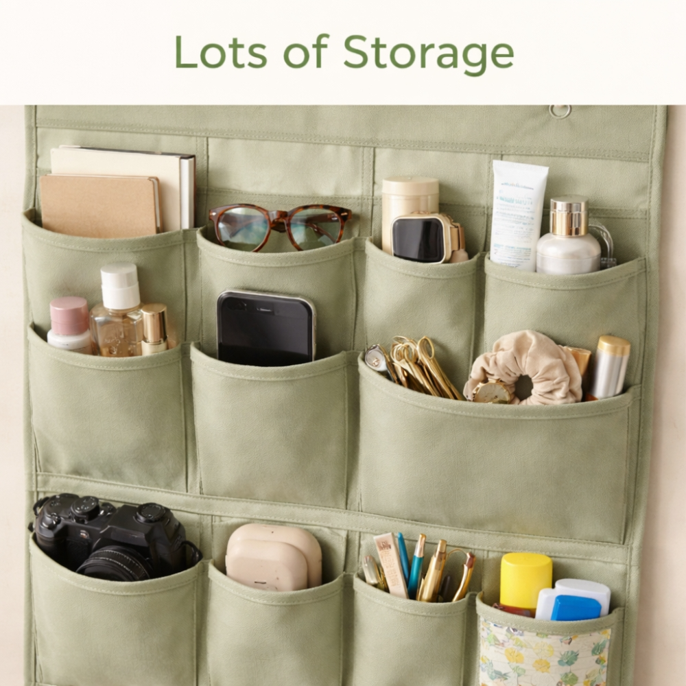 Premium Hanging Storage Organizer Bag 40x89cm – Multi-Pocket Closet & Door Organizer with Durable Fabric & Space Saving Design
