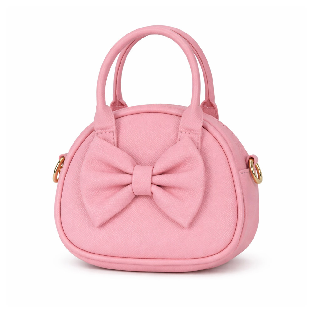 Girls Elegant Bow Handbag With Detachable Crossbody Strap