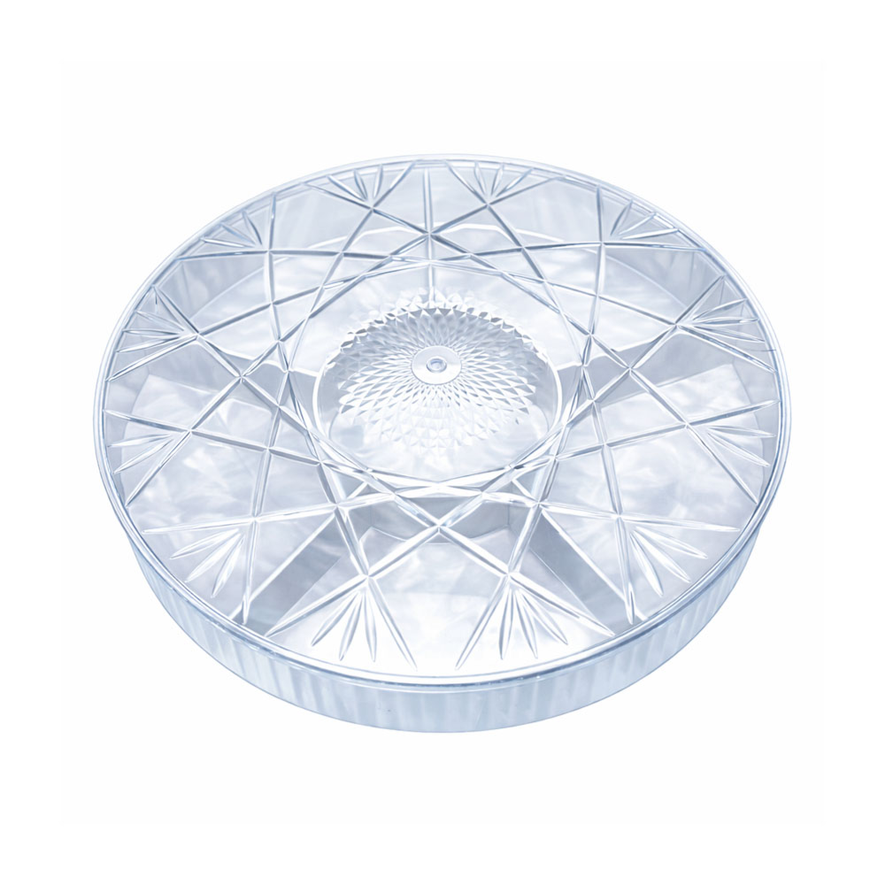 Acrylic Party Snack Tray With Lid (Multifunctional)