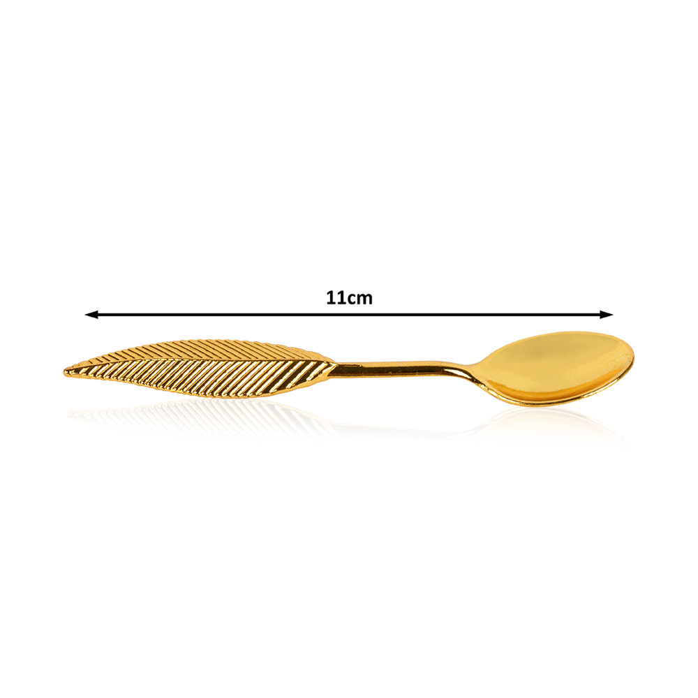 Luxury Gold Plated Mini Dessert Decorative Spoon (11cm)