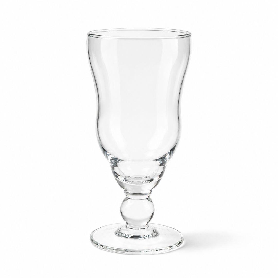 Serene Spaces Living Wazon Pedestal Glass Urn Vase – 18 X 8 Cm – Transparent